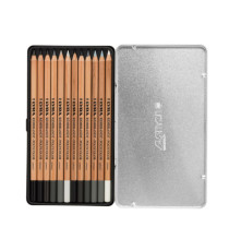 Matite Rembrandt Polycolor - 3,7 mm - colori assortiti - Lyra - astuccio metallo 12 pezzi