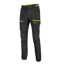 Pantalone Horizon - taglia L - nero/giallo - U-Power