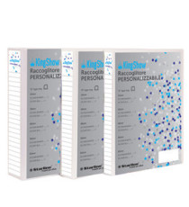 Raccoglitore personalizzabile KingShow - 4 anelli a D 40 mm - dorso 5 cm - 22x30 cm - bianco - Starline Raccoglitore personalizzabile KingShow - 4 anelli a D 40 mm - dorso 5 cm - 22x30 cm - bianco - Starline