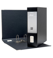 Registratore Dox 1 - dorso 8 cm - commerciale 23x29,7 cm - nero - Esselte Dox Registratore Dox 1 - dorso 8 cm - commerciale 23x29,7 cm - nero - Esselte Dox