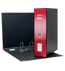 Registratore Dox 1 - dorso 8 cm - commerciale 23 x 29,7 cm - rosso - Esselte Dox