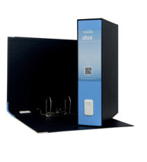 Registratore Dox 2 - dorso 8 cm - protocollo 23x34 cm - azzurro - Esselte Dox Registratore Dox 2 - dorso 8 cm - protocollo 23x34 cm - azzurro - Esselte Dox