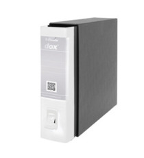 Registratore Dox 2 - dorso 8 cm - protocollo 23x34 cm - bianco - Esselte Dox Registratore Dox 2 - dorso 8 cm - protocollo 23x34 cm - bianco - Esselte Dox