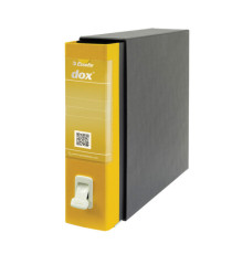 Registratore Dox 2 - dorso 8 cm - protocollo 23 x 34 cm - giallo - Esselte Dox