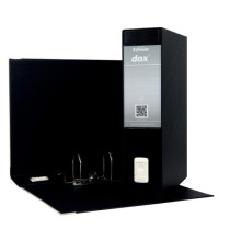 Registratore Dox 2 - dorso 8 cm - protocollo 23 x 34 cm - nero - Esselte Dox