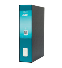 Registratore Dox 2 - dorso 8 cm - protocollo 23x34 cm - verde mare - Esselte Dox Registratore Dox 2 - dorso 8 cm - protocollo 23x34 cm - verde mare - Esselte Dox