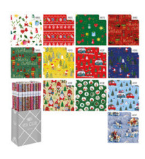 Rotolo carta regalo natale - 2 x 0,70 m - fantasie assortite - Rex Sadoch Rotolo carta regalo natale - 2 x 0,70 m - fantasie assortite - Rex Sadoch