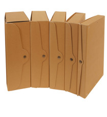 Scatola progetto - dorso 4 cm - 25 x 35 cm - cartone riciclato FSC - avana - Starline