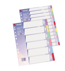 Separatore - cartoncino 225 gr - 12 tasti colorati - A4 - multicolore Separatore - cartoncino 225 gr - 12 tasti colorati - A4 - multicolore