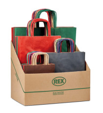 Shopper Allegra - formati assortiti - colori scuri - Rex Sadoch - expo 100 pezzi Shopper Allegra - formati assortiti - colori scuri - Rex Sadoch - expo 100 pezzi