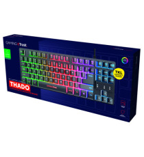 Tastiera gaming GX833 Thado - con illuminazione LED multicolore - metallo - nero - Trust Tastiera gaming GX833 Thado - con illuminazione LED multicolore - metallo - nero - Trust