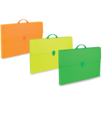 Valigetta Polionda Fluo -36,5x56,5cm - dorso 5,5cm - colori assortiti - Favorit Valigetta Polionda Fluo -36,5x56,5cm - dorso 5,5cm - colori assortiti - Favorit