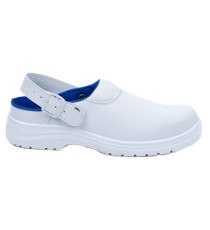 Calzatura sabot Maubec 4 SBEA SR - microfibra - numero 44 - bianco - Deltaplus