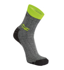 Calze corte Giady - taglia unica - grigio/giallo - U-Power - conf. 2 pezzi