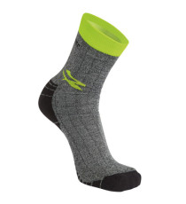 Calze corte Giady - taglia unica - grigio/giallo - U-Power - conf. 2 pezzi