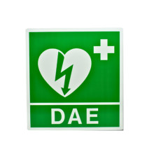 Cartello da muro - DAE - per defibrillatore - 34 x 36 cm - PVS Cartello da muro - DAE - per defibrillatore - 34 x 36 cm - PVS