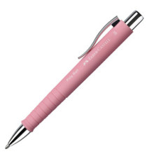 Penna a sfera a scatto Poly Ball Urban - punta 0,7 mm - fusto rose - Faber-Castell Penna a sfera a scatto Poly Ball Urban - punta 0,7 mm - fusto rose - Faber-Castell