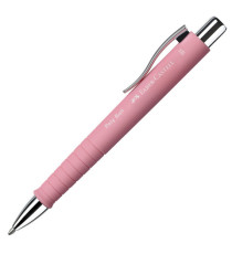Penna a sfera a scatto Poly Ball Urban - punta 0,7 mm - fusto rose - Faber-Castell Penna a sfera a scatto Poly Ball Urban - punta 0,7 mm - fusto rose - Faber-Castell