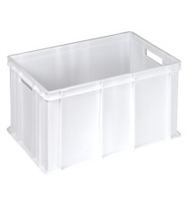 Cassa alimentare Europa - 60 x 40 x 32 cm - 64 L - HDPE - neutro - Mobil Plastic Cassa alimentare Europa - 60 x 40 x 32 cm - 64 L - HDPE - neutro - Mobil Plastic