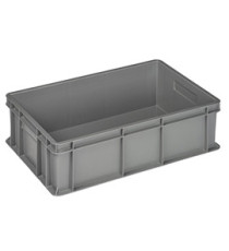 Cassa industriale Europa - 60 x 40 x 17 cm - 32 L - PP - grigio - Mobil Plastic Cassa industriale Europa - 60 x 40 x 17 cm - 32 L - PP - grigio - Mobil Plastic