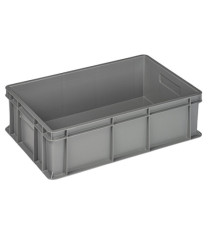 Cassa industriale Europa - 60 x 40 x 17 cm - 32 L - PP - grigio - Mobil Plastic Cassa industriale Europa - 60 x 40 x 17 cm - 32 L - PP - grigio - Mobil Plastic