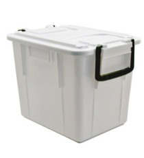 Contenitore Foodbox con coperchio - 38x28x30 cm - 20 L - PPL riciclabile - bianco - Mobil Plastic Contenitore Foodbox con coperchio - 38x28x30 cm - 20 L - PPL riciclabile - bianco - Mobil Plastic