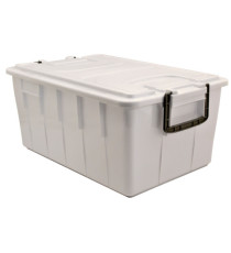 Contenitore Foodbox con coperchio - 58x38x26 cm - 40 L - PPL riciclabile - bianco - Mobil Plastic