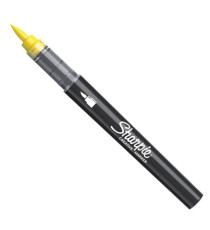 Marcatore acrilico - punta pennello - giallo - Sharpie
