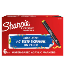 Marcatore acrilico - punta tonda - giallo - Sharpie