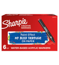 Marcatore acrilico - punta tonda - rosso - Sharpie Marcatore acrilico - punta tonda - rosso - Sharpie