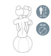 Palla Ergo Active - da seduta - 65 cm - grigio scuro - Leitz