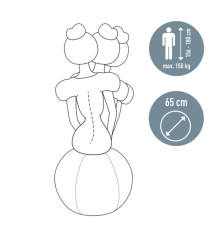 Palla Ergo Active - da seduta - 65 cm - grigio scuro - Leitz