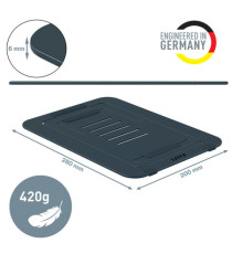 Supporto notebook - regolabile ultrapiatto - grigio scuro - in alluminio - Leitz