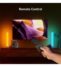 Barre luminose led smart con telecomando per tv e pc, colonne rgb dinamiche, cambi di luci a ritmo del suono 4,1x3,5x24,8cm Barre luminose led smart con telecomando per tv e pc, colonne rgb dinamiche, cambi di luci a ritmo del suono 4,1x3,5x24,8cm