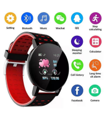 Smartwatch 119S plus nero - Touchscreen Bluetooth 4.0 orologio attività sportive, frequenza cardiaca, ossigeno, fitness tracker Smartwatch 119S plus nero - Touchscreen Bluetooth 4.0 orologio attività sportive, frequenza cardiaca, ossigeno, fitness tracker