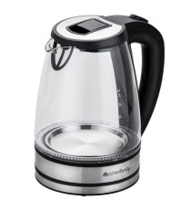 Bollitore elettrico cordless - caraffa in vetro - 2200 W - nero - Melchioni family