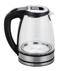 Bollitore elettrico cordless - caraffa in vetro - 2200 W - nero - Melchioni family