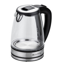 Bollitore elettrico cordless - caraffa in vetro - 2200 W - nero - Melchioni family