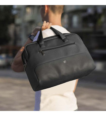 Borsa Gate Trended - con manici - 41 x 30 x 15 cm - ecopelle - nero - In Tempo Borsa Gate Trended - con manici - 41 x 30 x 15 cm - ecopelle - nero - In Tempo