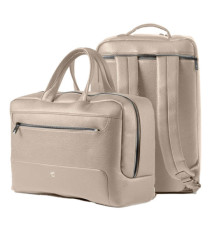 Borsa zainabile bi-bag Gate Trended - 42 x 28 x 14 cm - ecopelle - ghiaccio - In Tempo Borsa zainabile bi-bag Gate Trended - 42 x 28 x 14 cm - ecopelle - ghiaccio - In Tempo