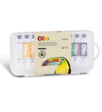 Colori a olio e acrilici - tubo da 18ml - colori assortiti - Primo - astuccio 10 colori Colori a olio e acrilici - tubo da 18ml - colori assortiti - Primo - astuccio 10 colori