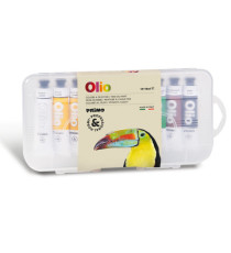 Colori a olio e acrilici - tubo da 18ml - colori assortiti - Primo - astuccio 10 colori Colori a olio e acrilici - tubo da 18ml - colori assortiti - Primo - astuccio 10 colori