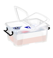 Contenitore multiuso Strata con coperchio - 38,5x29,5x17,5 cm - 12 L - PPL - trasparente - Cep Contenitore multiuso Strata con coperchio - 38,5x29,5x17,5 cm - 12 L - PPL - trasparente - Cep