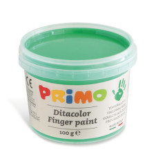 Ditacolor colori a dita - 100ml  - c/pennello - Primo - valigetta 6 colori