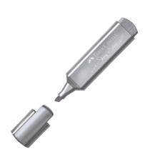 Evidenziatore Textliner 46 - punta a scalpello - tratto 1,0-3,0-5,0 mm - colori assortiti metallic - Faber-Castell - ast