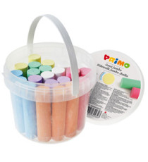 Gessi Jumbo - Ø 18 x 80 mm - colori assortiti - Primo - secchiello 22 pezzi