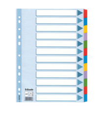 Intercalare Mylar -12 tasti colorati - A4 - Esselte Intercalare Mylar -12 tasti colorati - A4 - Esselte