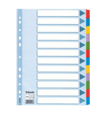 Intercalare Mylar -12 tasti colorati - A4 - Esselte Intercalare Mylar -12 tasti colorati - A4 - Esselte