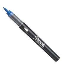 Marcatore acrilico - punta pennello - blu - Sharpie