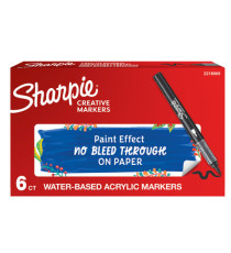 Marcatore acrilico - punta pennello - nero - Sharpie Marcatore acrilico - punta pennello - nero - Sharpie